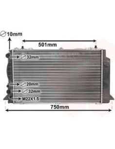 COMPATIBLE CON RADIADOR VOLKSWAGEN 80 IV CABRIOLET COUPE...