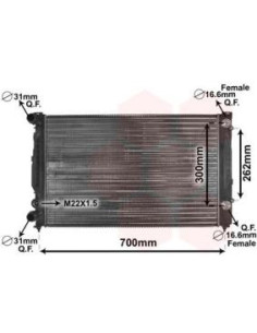 COMPATIBLE CON RADIADOR VOLKSWAGEN A4 I A6 II PASSAT...