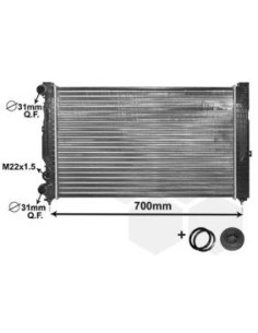 COMPATIBLE CON RADIADOR VOLKSWAGEN A4, A6 PASSAT