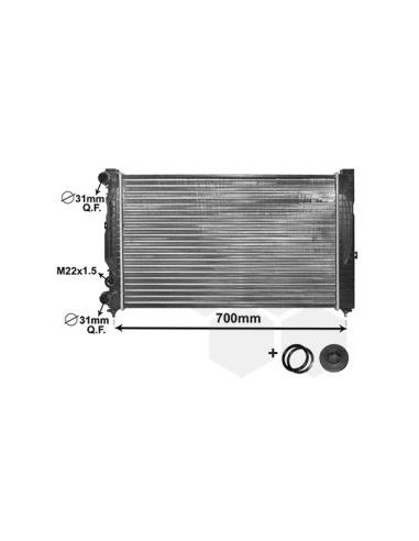 COMPATIBLE CON RADIADOR VOLKSWAGEN A4, A6 PASSAT
