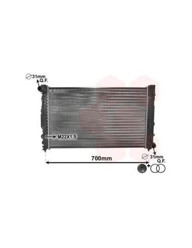 COMPATIBLE CON RADIADOR AUDI A4 8D2 B5