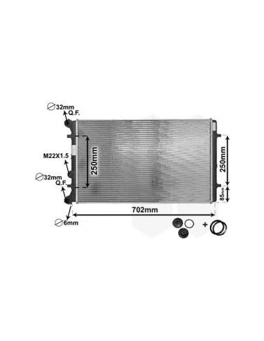 COMPATIBLE CON RADIADOR VOLKSWAGEN A3 I BORA...