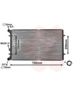 COMPATIBLE CON RADIADOR VOLKSWAGEN A3 I BORA GOLF IV LEON O