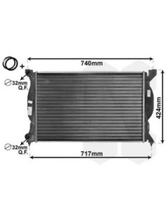 COMPATIBLE CON RADIADOR AUDI A4 1.9 TDI 0104