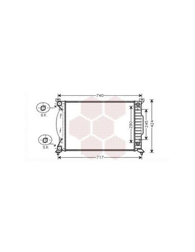 COMPATIBLE CON RADIADOR AUDI A4 1.9 TDI 0104