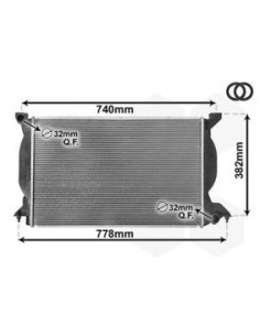 COMPATIBLE CON RADIADOR AUDI A4 2.5 TDI 0104