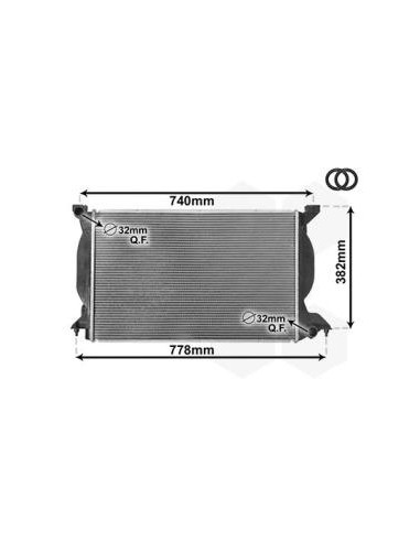 COMPATIBLE CON RADIADOR AUDI A4 2.5 TDI 0104