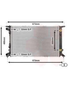 COMPATIBLE CON RADIADOR AUDI A4 A5 2.0 TDI 07
