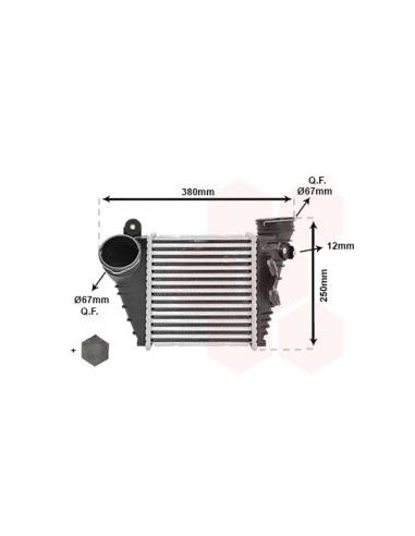 COMPATIBLE CON INTERCOOLER VOLKSWAGEN GOLF IV