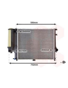 COMPATIBLE CON RADIADOR BMW 5 E34 518 i,g 520 i 525 i,