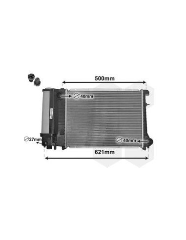 COMPATIBLE CON RADIADOR BMW 3 E36 5 E34 316 i,g...