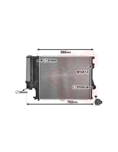 COMPATIBLE CON RADIADOR BMW 5 E39 520 i 523 i...