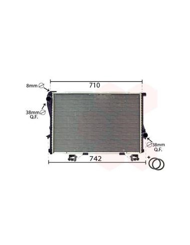 COMPATIBLE CON RADIADOR BMW 5 E39 7 E38 520 i...
