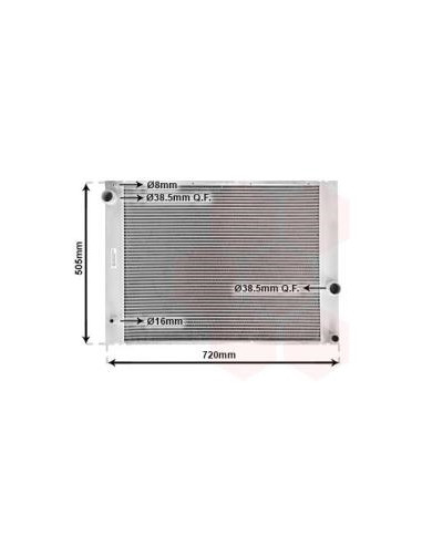 COMPATIBLE CON RADIADOR BMW 7 E65 730i 735i...