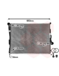 COMPATIBLE CON RADIADOR BMW 3 E46 320 d,td,i 323 Ci,i