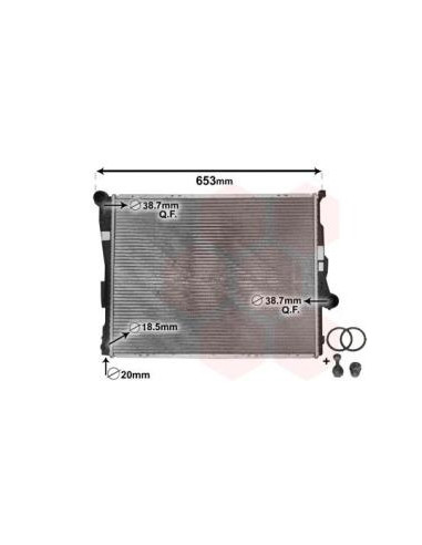 COMPATIBLE CON RADIADOR BMW 3 E46 320 d,td,i...
