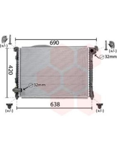 COMPATIBLE CON RADIADOR MINI COOPER 1.4 0103