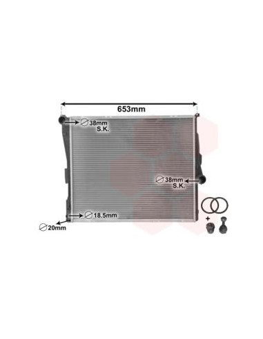COMPATIBLE CON RADIADOR AGUA BMW X3 E83 2007