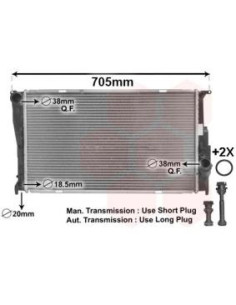 COMPATIBLE CON RADIADOR BMW S1 3 116D 118D 120D 04