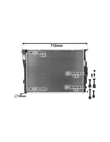 COMPATIBLE CON RADIADOR AGUA BMW 1 E81, E87