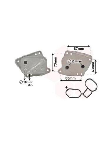 COMPATIBLE CON RADIADOR OLEO BMW 3 E46 SERIE 1...