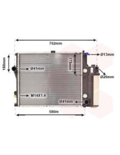 COMPATIBLE CON RADIADOR BMW 5 E39 520 i 523i 528i