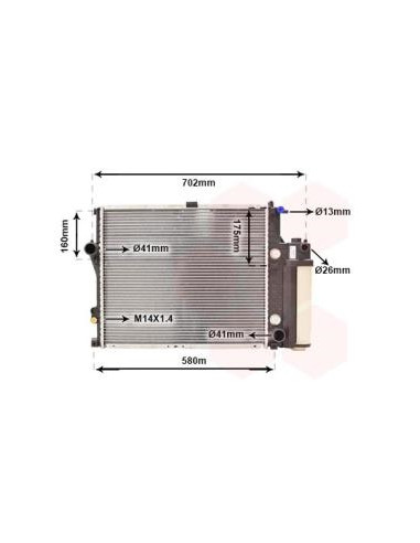 COMPATIBLE CON RADIADOR BMW 5 E39 520 i 523i 528i