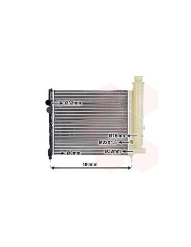 COMPATIBLE CON RADIADOR AGUA CITROEN BX XB
