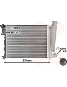 COMPATIBLE CON RADIADOR PSA 306 ZX 1.1 1.4