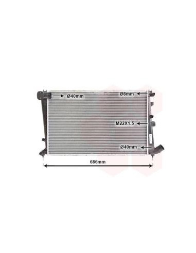 COMPATIBLE CON RADIADOR PSA XANTIA I,II 1.6 i...
