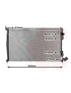 COMPATIBLE CON RADIADOR PSA XANTIA I,II 1.9 TD
