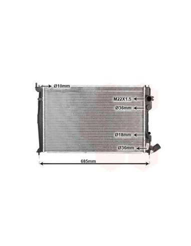COMPATIBLE CON RADIADOR PSA XANTIA I,II 1.9 TD