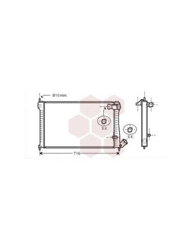 COMPATIBLE CON RADIADOR PSA 406 605 XM II 1.9...