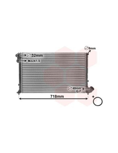 COMPATIBLE CON RADIADOR PEUGEOT 406 1.6 1.8I 9599