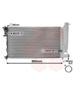 COMPATIBLE CON RADIADOR PSA 306 ZX 1.9 DT,TD