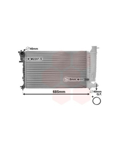 COMPATIBLE CON RADIADOR PSA 306 ZX 1.9 DT,TD