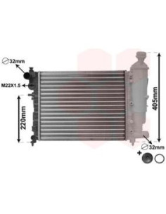 COMPATIBLE CON RADIADOR PSA 106 II SAXO 1.0 i,X 1.1 i,X,
