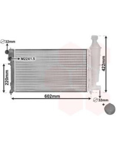 COMPATIBLE CON RADIADOR PSA SAXO 1.1 X,SX 1.4 VTS 1.6 VT
