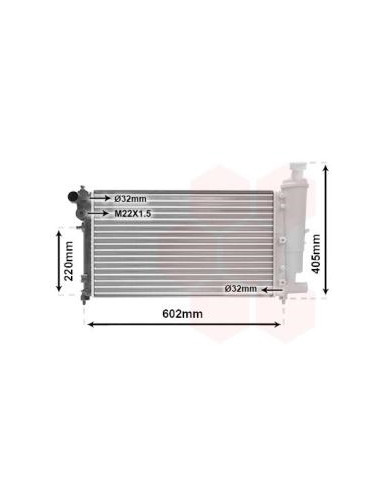 COMPATIBLE CON RADIADOR PEUGEOT 106 II 1