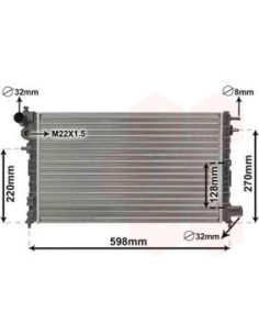 COMPATIBLE CON RADIADOR PSA 106 II SAXO 1.5 D
