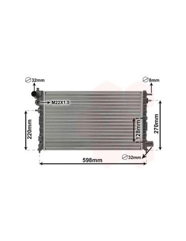 COMPATIBLE CON RADIADOR PSA 106 II SAXO 1.5 D