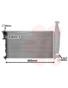 COMPATIBLE CON RADIADOR CITROEN BERLINGO 1.4I 96