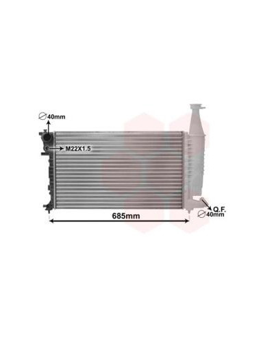 COMPATIBLE CON RADIADOR CITROEN BERLINGO 1.4I 96