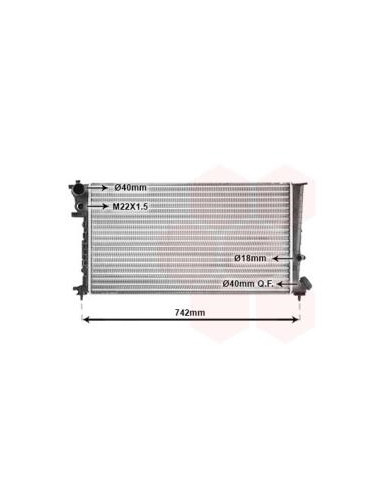 COMPATIBLE CON RADIADOR PSA 306 BERLINGO...
