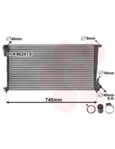 COMPATIBLE CON RADIADOR PSA 306 BERLINGO PARTNER XSARA...