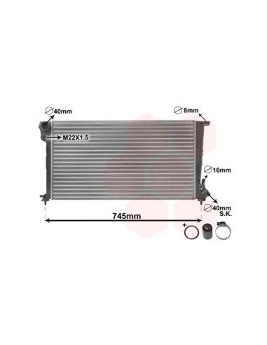 COMPATIBLE CON RADIADOR PSA 306 BERLINGO...