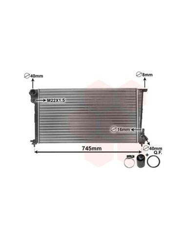 COMPATIBLE CON RADIADOR PSA 306 BERLINGO...