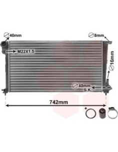 COMPATIBLE CON RADIADOR CITROEN BERLINGO 2.0 HDI 99