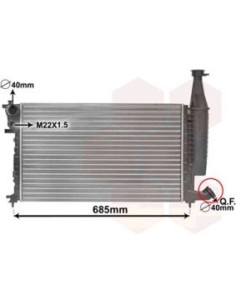 COMPATIBLE CON RADIADOR CITROEN BERLINGO MF