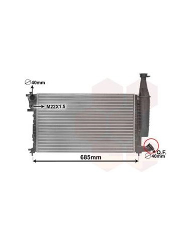 COMPATIBLE CON RADIADOR CITROEN BERLINGO MF